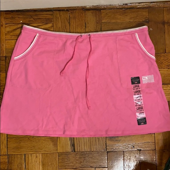 NWT Polo Jeans Ralph Lauren pink skirt size: L